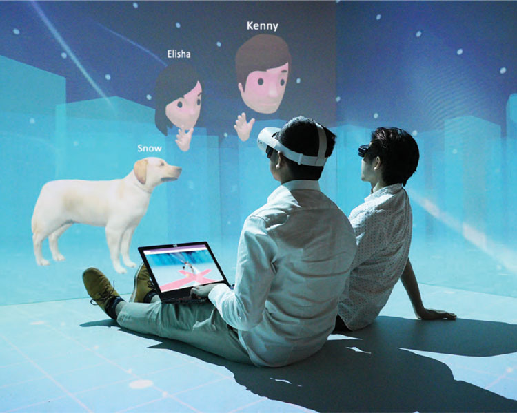 Projection vCAVE visual