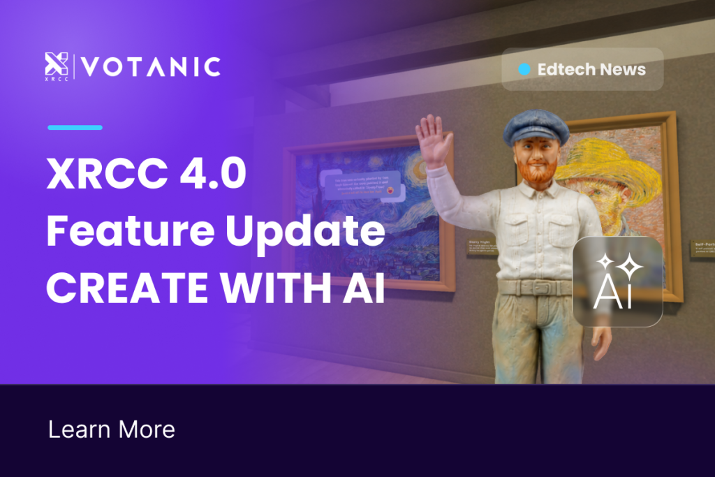 How Does an AI Character VR Classroom Work? An XRCC 4.0 Art Lesson